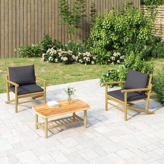 Tuintafel 90x55x37 cm bamboe 1