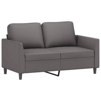 2-delige Loungeset met kussens kunstleer grijs 3