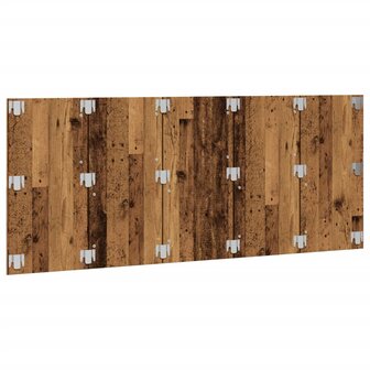 Hoofdeinde 200x1,5x80 cm bewerkt hout oud houtkleurig 4
