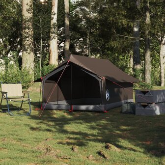 Tent 2-persoons waterdicht bruin 3