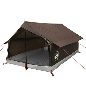 Tent 2-persoons waterdicht bruin 4