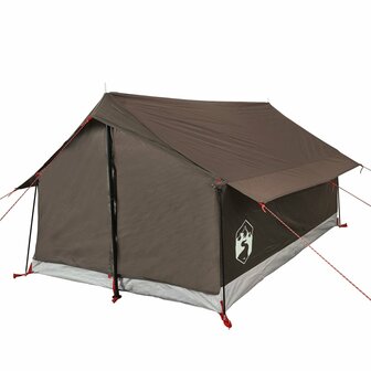 Tent 2-persoons waterdicht bruin 5
