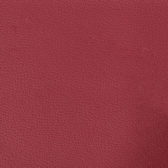 Tweezitsbank 140 cm kunstleer wijnrood 7