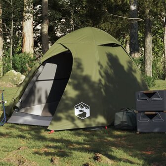 Koepeltent 2-persoons waterdicht olijfgroen 1