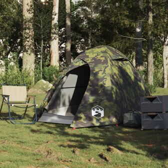 Koepeltent 2-persoons waterdicht camouflage 3