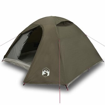 Koepeltent 4-persoons waterdicht bruin 2