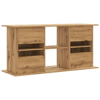 Aquariumstandaard 121x41x58 cm bewerkt hout artisanaal eiken 6