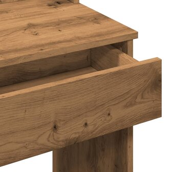 Kaptafel met LED-verlichting 96x40x142 cm artisanaal eikenkleur 11