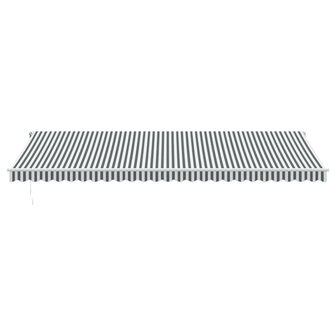 Luifel automatisch uittrekbaar 600x300 cm antracietkleur en wit 3
