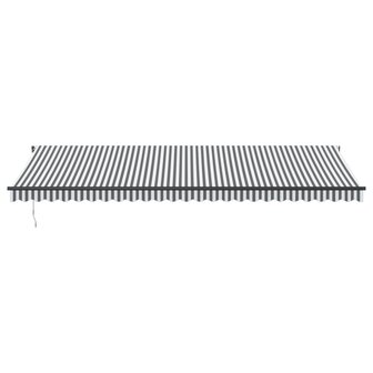 Luifel automatisch uittrekbaar 600x300 cm antracietkleur en wit 3
