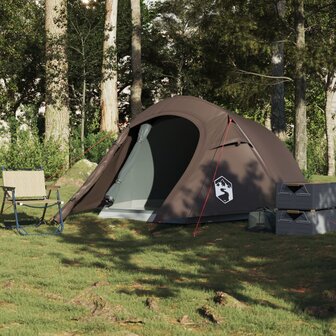 Tunneltent 3-persoons waterdicht bruin 3