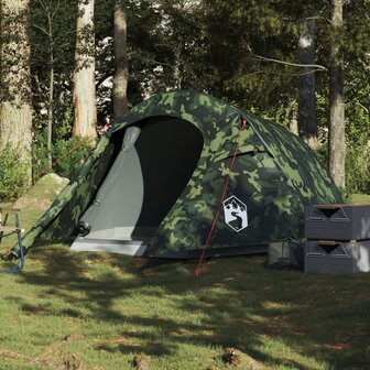 Tunneltent 3-persoons waterdicht camouflage 1