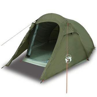 Tunneltent 2-persoons waterdicht olijfgroen 2