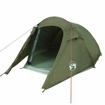 Tunneltent 2-persoons waterdicht olijfgroen 4