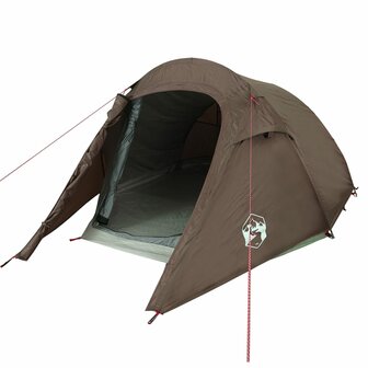 Tunneltent 2-persoons waterdicht bruin 4