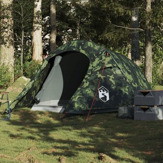 Tunneltent 2-persoons waterdicht camouflage 1