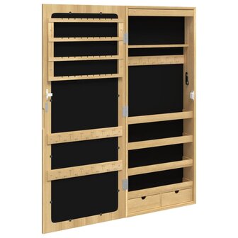 Sieradenkast met spiegel en LED wandgemonteerd 7