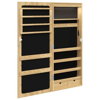 Sieradenkast met spiegel en LED wandgemonteerd 8