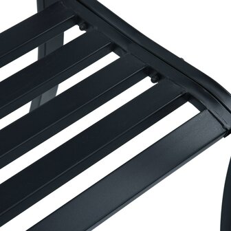 Tuinbank 120 cm staal zwart 5