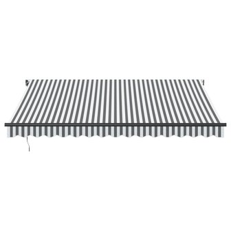 Luifel automatisch uittrekbaar 400x350 cm antraciet en wit 3