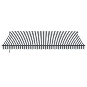 Luifel automatisch uittrekbaar 450x350 cm antraciet en wit 3
