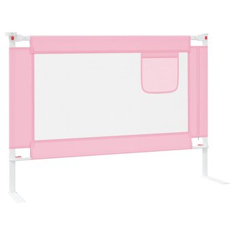 Bedhekje peuter 90x25 cm stof roze 4
