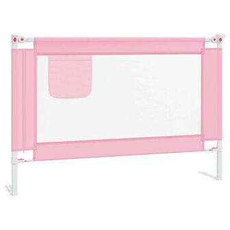 Bedhekje peuter 100x25 cm stof roze 2