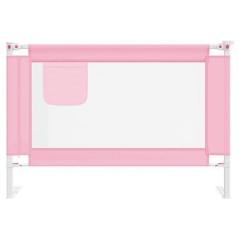 Bedhekje peuter 100x25 cm stof roze 3