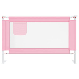 Bedhekje peuter 120x25 cm stof roze 3