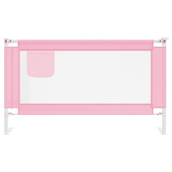 Bedhekje peuter 140x25 cm stof roze 3