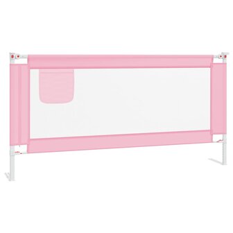 Bedhekje peuter 180x25 cm stof roze 2