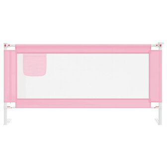 Bedhekje peuter 180x25 cm stof roze 3