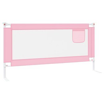 Bedhekje peuter 180x25 cm stof roze 4