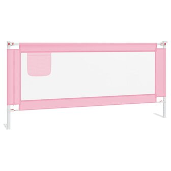 Bedhekje peuter 200x25 cm stof roze 2
