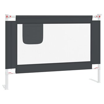 Bedhekje peuter 90x25 cm stof donkergrijs 2