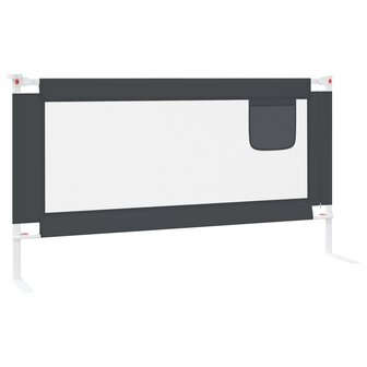Bedhekje peuter 160x25 cm stof donkergrijs 3