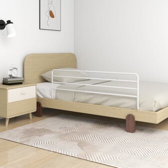 Bedhekje peuter (76-137)x55 cm ijzer wit 1