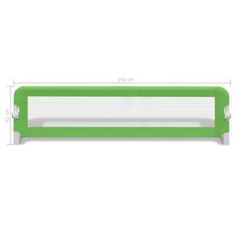 Kinderbedhekjes 2 st 150x42 cm groen  7