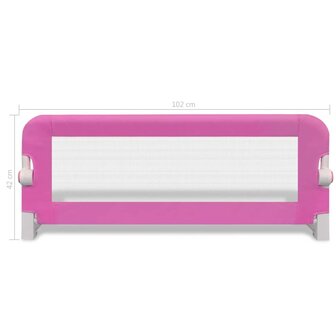 Kinderbedhekjes 2 st 102x42 cm roze 7