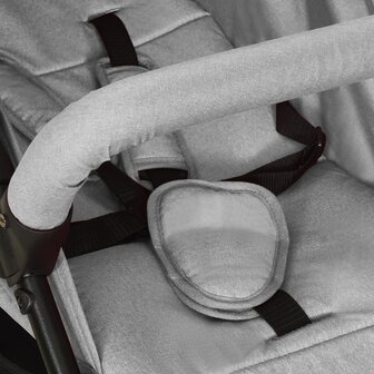 Kinderwagen staal lichtgrijs 10
