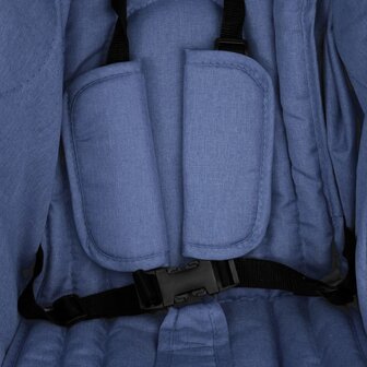 Tweeling kinderwagen staal marineblauw 9