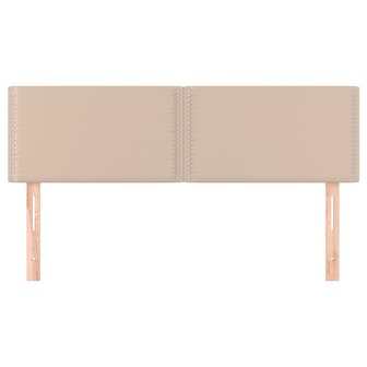 Hoofdborden 2 st 72x5x78/88 cm kunstleer cappuccinokleurig 3