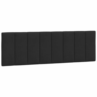 Hoofdbordkussen 160 cm fluweel zwart 2