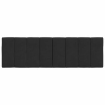 Hoofdbordkussen 160 cm fluweel zwart 5