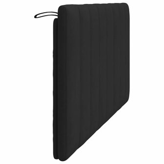 Hoofdbordkussen 160 cm fluweel zwart 6