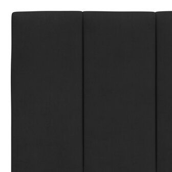 Hoofdbordkussen 160 cm fluweel zwart 8