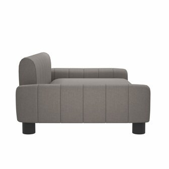 Kinderbank 90x53x30 cm stof taupe 4