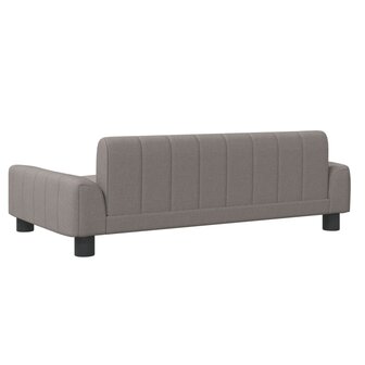 Kinderbank 90x53x30 cm stof taupe 5