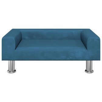 Kinderbank 70x45x26,5 cm fluweel blauw 3