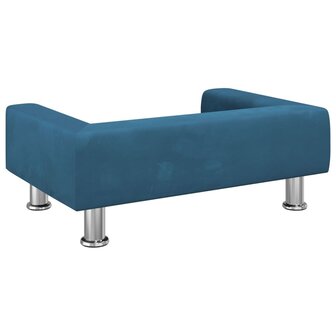 Kinderbank 70x45x26,5 cm fluweel blauw 5